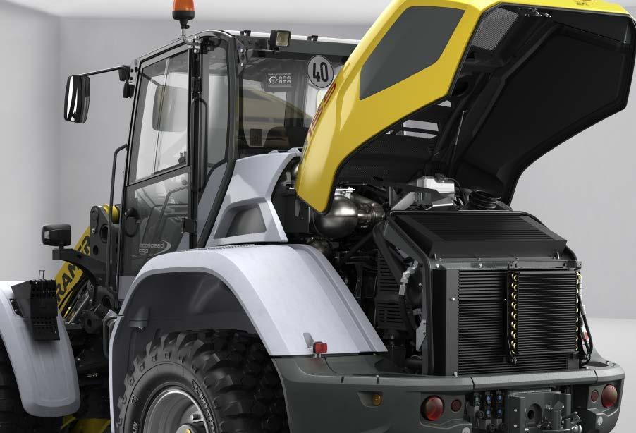 Variabelt ekonomisk Kramers höghastighetsväxellåda Kraftfulla motorer För alla tillämpningar med minskad förbrukning Den variabla hydrostatiska höghastighetsväxellådan ecospeedpro med 45 vridvinkel