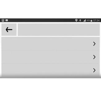 R&GO: INNSTILLINGSPARAMETERE (1/2) Tilkoblingsinnstillinger Kontoer Bakgrunn App settings App settings Du kommer til Innstillingsmenyen ved å trykke på tasten App settings fra menyen på