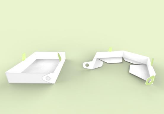Längst ner; Prototyper för utvärdering, med fönster (tv) och utan fönster (th).