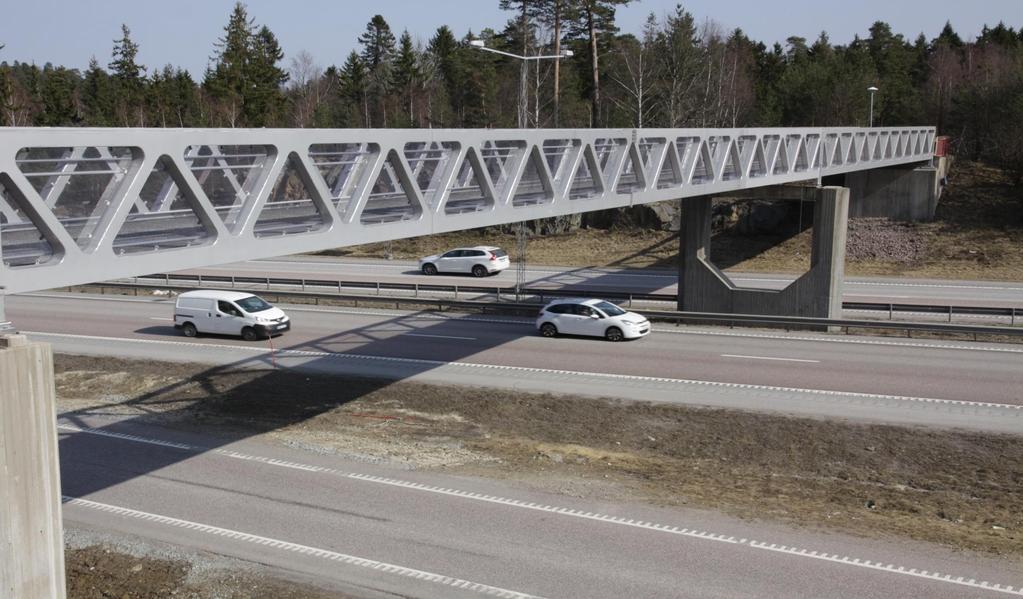 Exempel på Styrka/Hållfasthet Vår egen Miljöbron En gångbro i rostfritt stål för långsiktig hållbarhet Lättare konstruktion mindre site-svetsning möjlighet att