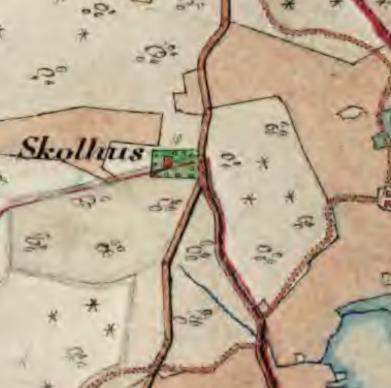 På den häradsekonomiska kartan från förra sekelskiftet år 1900 framgår det att området väster om den nuvarande gång- och cykelvägen dominerade lövskog.