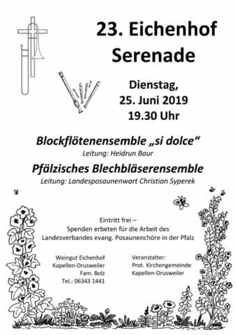 Bad Bergzabern, den 19.06.2019-44 - Südpfalz Kurier - Ausgabe 25/2019 Die Musikkapelle Göcklingen wird uns begleiten.