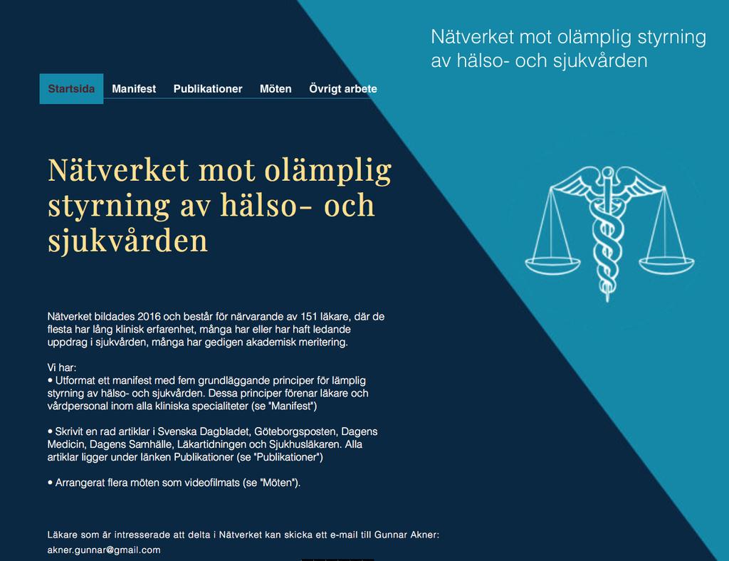 Nätverkets hemsida: