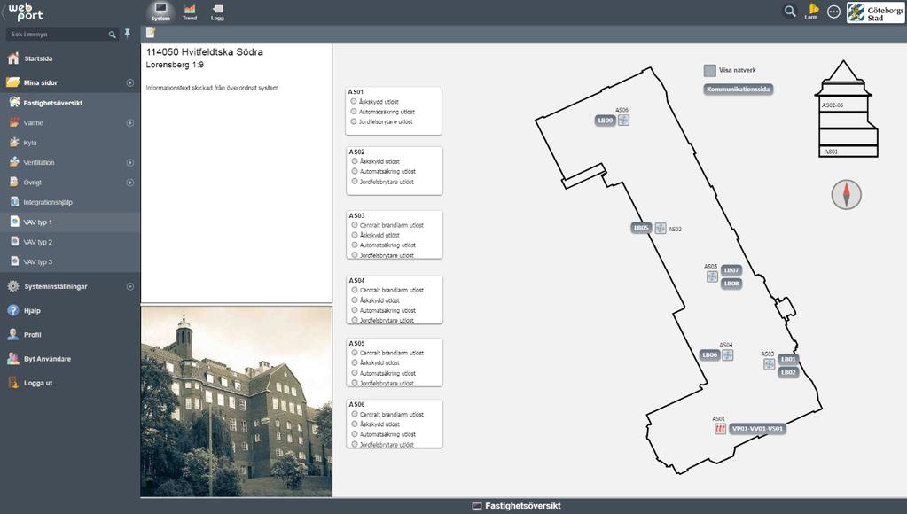 3. Bilder Följande typer av bilder finns och skall vara sorterade i denna ordningsföljd: 1. Fastighetsöversikt 2. VP-VS-VV 3. LB 4. EB (efterbehandling) 5. Planlayout 6. VAV tabell 7. Övrigt 8.
