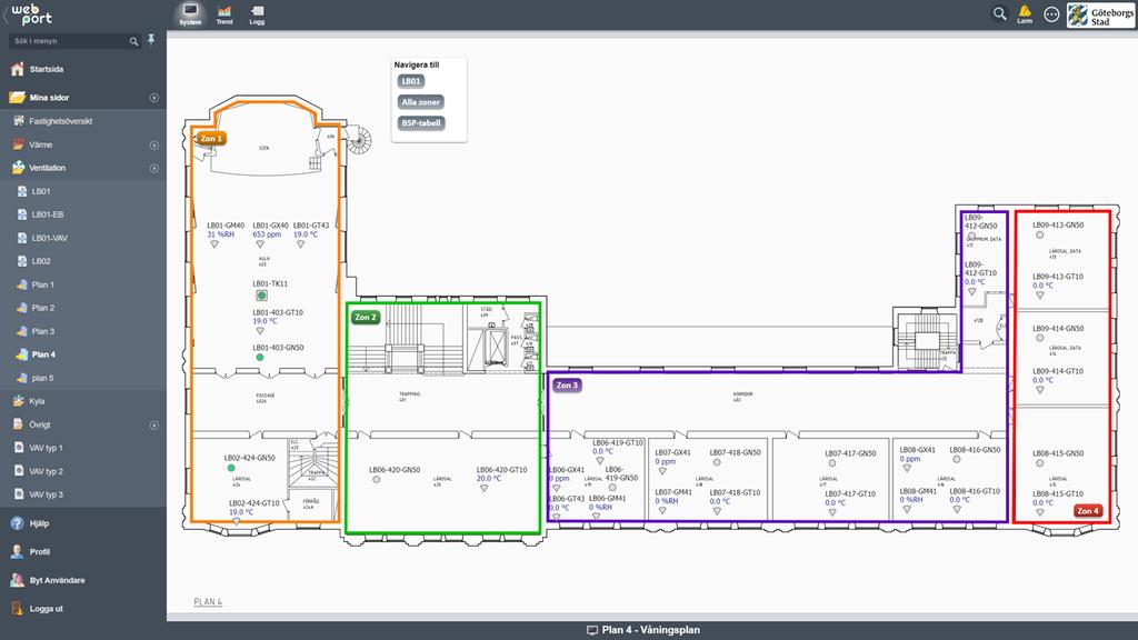 3.5 Planlayout Planlayout skall redovisas med en bild per våningsplan. Bild får delas upp ytterligare om läsbarheten inte tillgodoses.