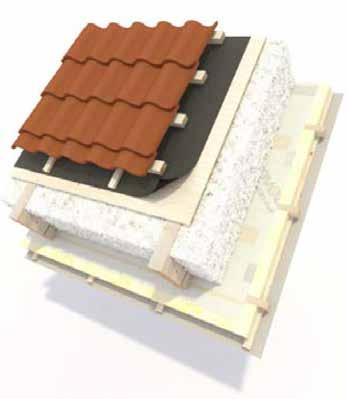 Kompakta tak utan luftspalt Kompakta tak är fullisolerade taklösningar utan luftspalt.