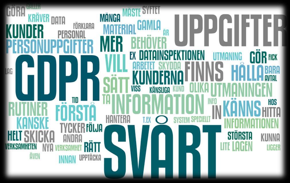De som svarat annat kommenterar att största utmaningen är att tolka och förstå reglerna för sin verksamhet.