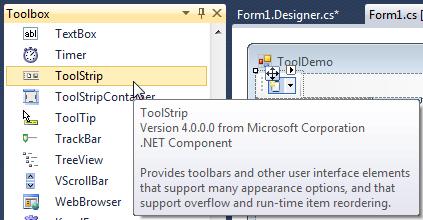 ToolStrip - Exempel Copyright 2015 - Mahmud