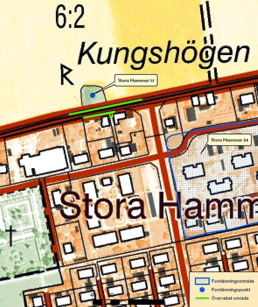 Länsstyrelsen förordade att en arkeologisk förundersökning i form av en schaktövervakning skulle vara tillfyllest.