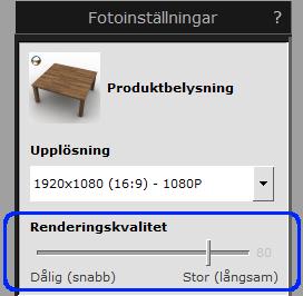 Vissa ftinställningar i enkelt läge har dessutm fått ett förenklat reglage för att det ska gå att ändra renderingskvaliteten.