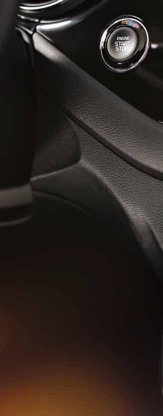 Och du startar med start-/stoppknappen. Nya Kia cee d har en välkomnande känsla. Det börjar med välkomstbelysningen under sidospeglarna.