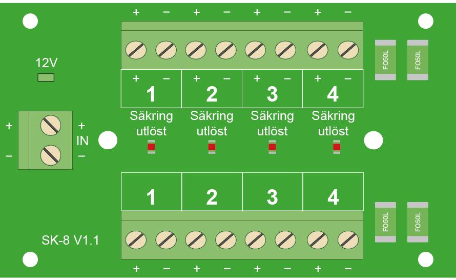 IR/ MW IR/MW kombinationsdetektor unum D IRdetektor unum D obalanserad Koppla in IRdetektor med 3 eller 4 trådar.