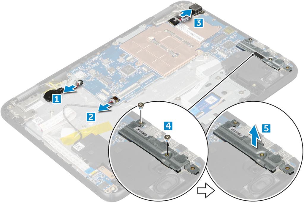 5 För att ta bort metallfästet: a Ta bort skruven M2.0x3.