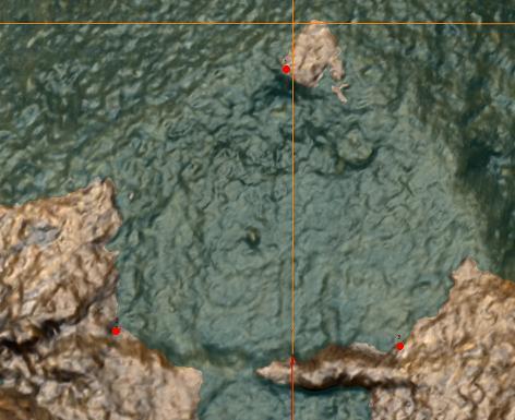 plan yta så fasetten kan ses rakt framifrån på påle nr 144. Fig.