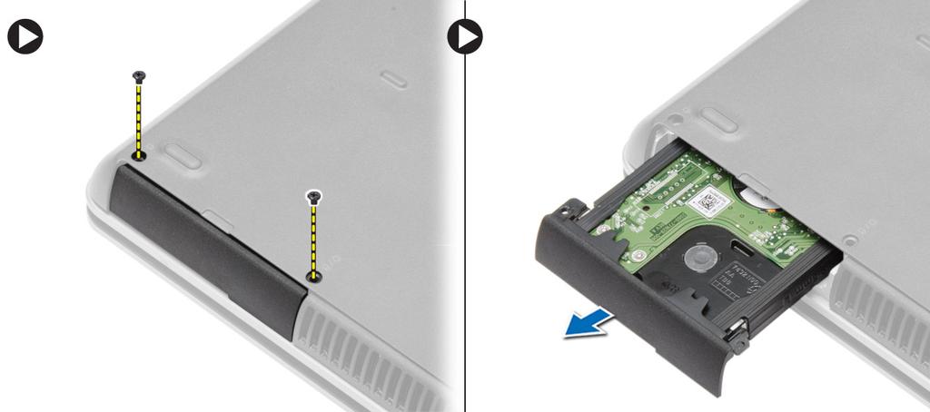 Installera minnet 1. Sätt i minnet i minnessockeln. 2. Tryck på låsklämmorna för att fästa minnesmodulen till moderkortet. 3.