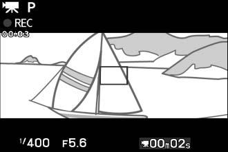 4 Starta inspelningen. Tryck på filminspelningsknappen för att starta inspelningen. En inspelningsindikator, förfluten tid och tillgänglig tid visas under pågående inspelning.