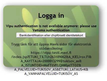 Tillvägagångssätt i webbtjänsten för VIPUs Elektroniska