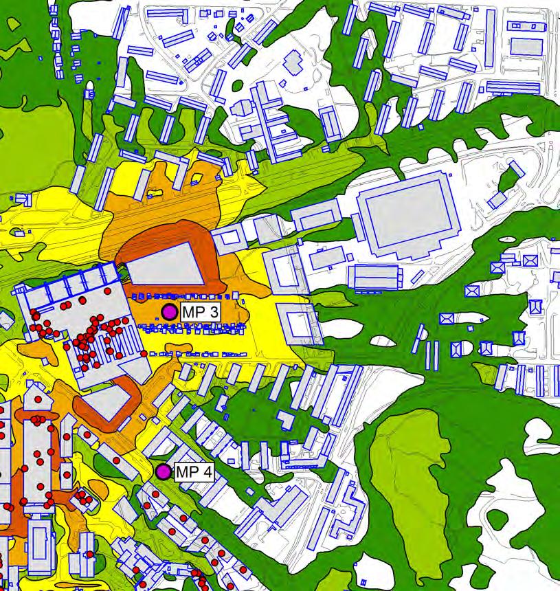 till bullerskydd Mest bullrande timmen (07-08) ÅF-Infrastructure AB Besöksadress: Grafiska vägen 2A Box 1551,