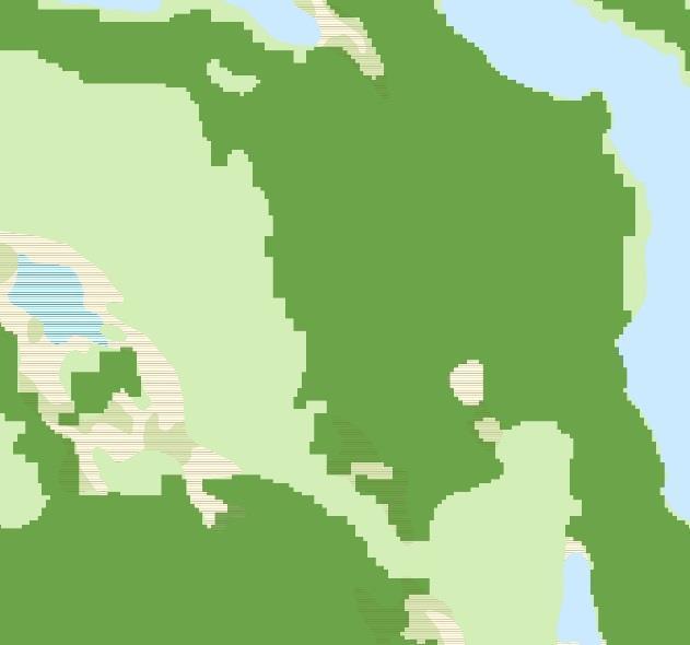 3.1.5 Utförda avverkningar och avverkningsanmält I grundkarteringen av k-skog/potentiell k-skog 2015 med automatiserade metoder användes utförda avverkningar (t.o.m. delar av 2015) från Skogsstyrelsen för att klassificera yta till ej k- skog.