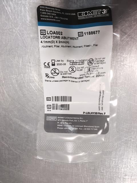 BIOMET 3i genomför en frivillig återkallelse av produkterna på listan i bilaga 1.