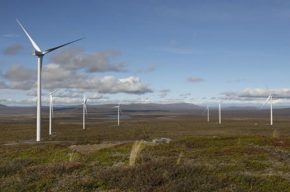 Utvalda projekt Produktion av förnybar energi Mullbergs och Sjisjkas vindparker Två av Jämtkrafts fem vindkraftparker, där förnybar energi produceras, ingår i den gröna obligationen.