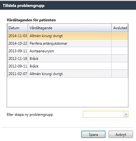 Sortering Det går att sortera innehållet i respektive kolumn. Sortering görs genom att klicka på kolumnnamnet. Initialt är listan sorterad efter datum.