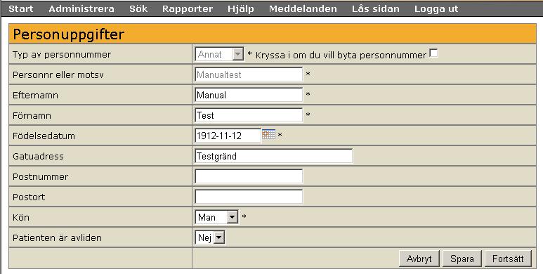 Förutsättningen för registrering är att det finns en dokumenterad demensdiagnos i hälso- och sjukvårdsjournalen. Diagnosen ska registreras i den första uppföljningsregistreringen.