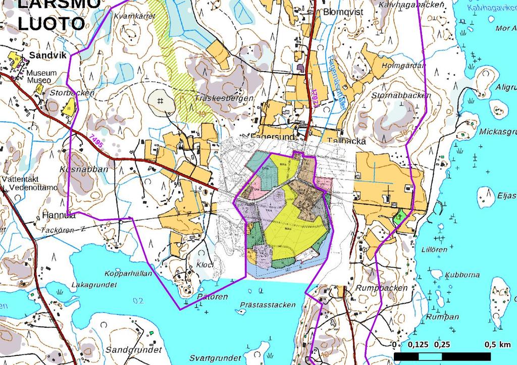 13 (27) 2.6.4 Detaljplaner Fagernäs delgeneralplaneområde angränsar till Kvarnbackens detaljplan. Detaljplanen har godkänts under år 2017. Figur 10.