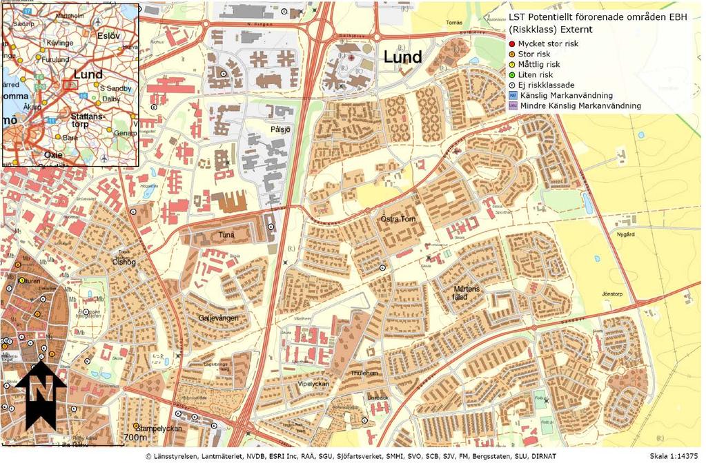 Figur 18. Historiska föroreningar eller verksamheter.
