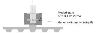 På dessa kan sedan önskad medbringare skruvas fast. Vi har ett standardsortiment av ingjutningsdetaljer, men kan även gjuta in detaljer erhållna från kund.