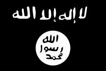 Våldsbejakande islamism Ovan visas Daeshs vanligast förekommande symbol, tillika flagga.