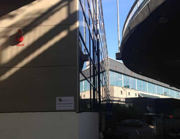 AIAB:s byggnad vid terminal 2/Arlanda Södra inrymmer bl.a. A-Trains trafikledningscentral.