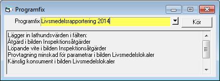 MiljöReda 2.1.2 SLV rapportering 2014 Det är snart dags att rapportera in 2014-års kontroller till Livsmedelsverket.