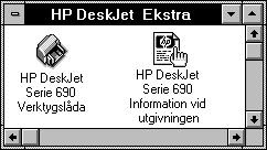 44 HP Verktygslåda HP Verktygslåda innehåller anvisningar för utskrift och felsökning av utskriftsproblem. Där finns också anvisningar för hur du riktar in och rengör bläckpatronerna.