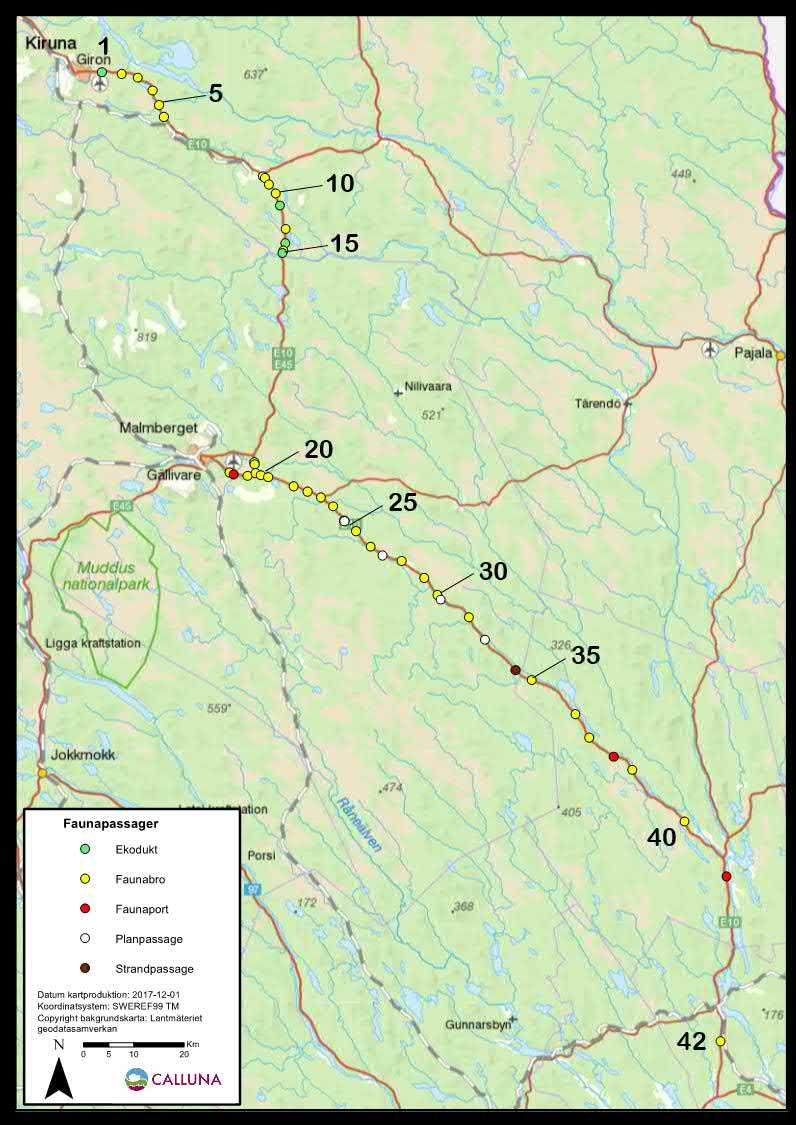 Det ska tydliggöras att förslaget endast omfattar åtgärder för klövdjur, och att andra typer av faunapassager kan vara motiverade utifrån behov hos mindre viltarter eller annan fauna, såsom