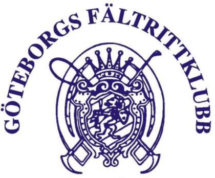 Månadsbrev Oktober Vill du ha information oftare än via månadsbrev? Kolla i så fall in GFRKs officiella Facebook-sida Göteborgs Fältrittklubb. Där kommer det ut samlad information varje fredag.