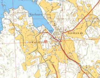 Bild 6. Grundkarta från området år 1972. (http://vanhatpainetutkartat.maanmittauslaitos.fi, 15.12.2014.) 5. KULTURLANDSKAP 5.