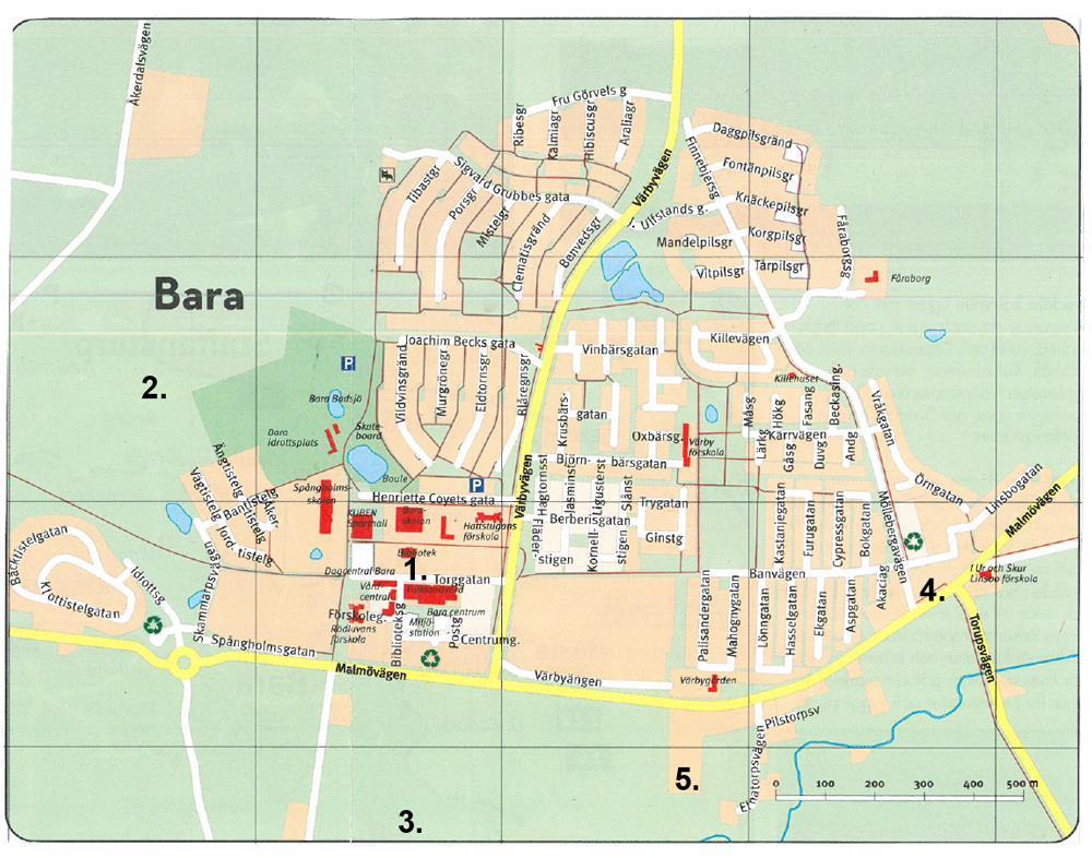 1. Bara centrum 2017-2. Bara Backar 2019-3.