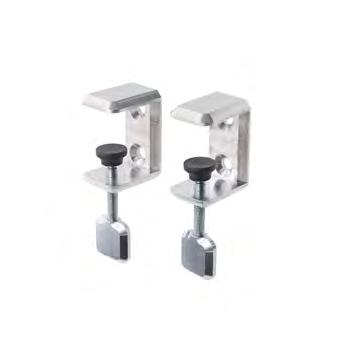 Domo Stefan Borselius DOMO BORDSBESLAG Levereras i par, polerad aluminium Domo bordsbeslag par, polerad aluminium för bordsskiva max t=45mm 182 910 06 500 Domo Bordsskämsbås Till Bord 1200x800 H:650
