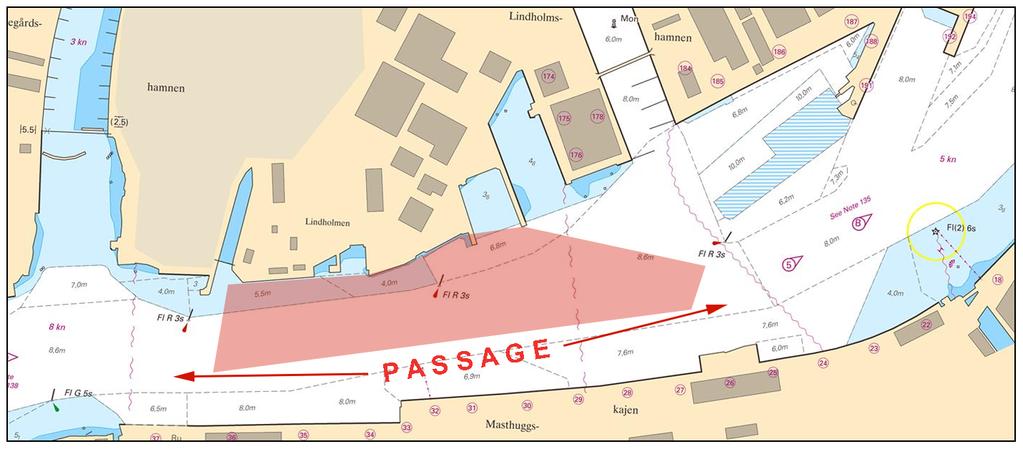 2016-06-09 10 Nr 602 Passage av övriga fartyg bör ske inom det markerade området syd om tävlingsområdet. Inom pasasgeområdet får inga åskådarbåtar uppehålla sig.