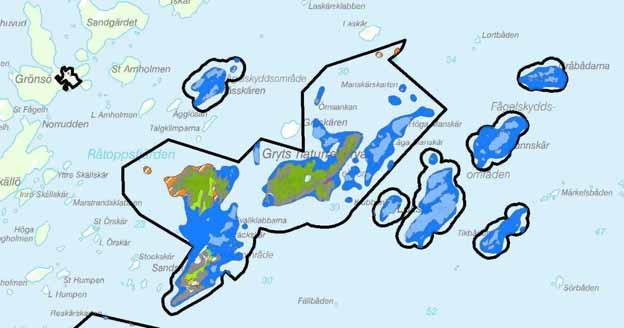 Natura 2000-område Natura 2000-kod Diarienummer Bilaga 2 Sida 37 av 39 På Lökskären består vegetationen av al och björk samt en- och lövbuskar.