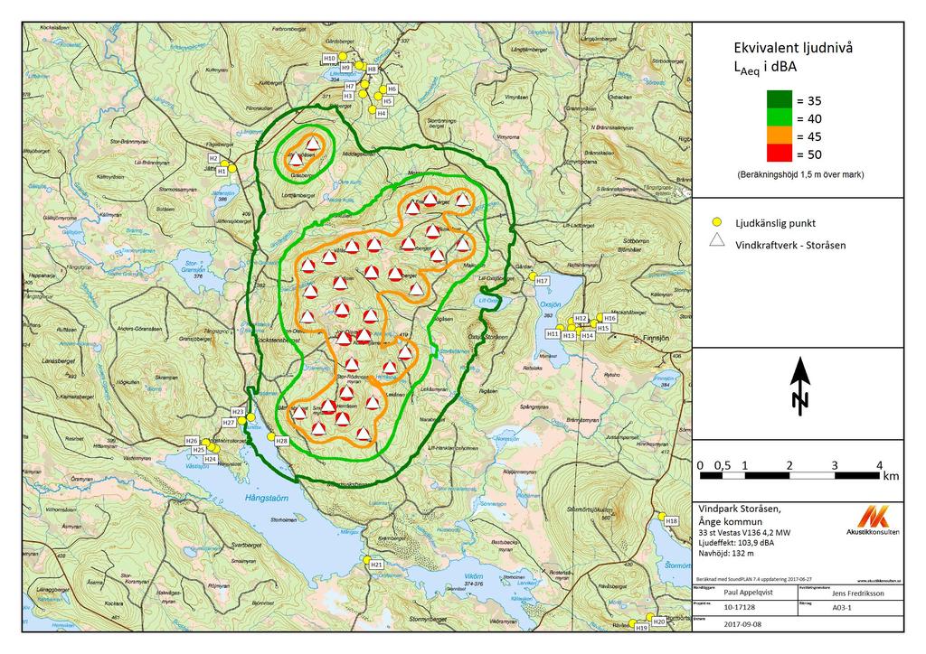 Resultat - Ljudkarta A03-1 - Storåsen Dokument: 10-17128 A03