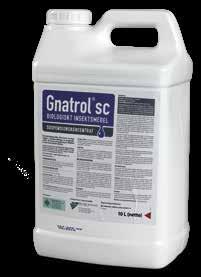 Gnatrol SC Biologiskt medel mot sorgmyggelarver Innehåller sporer och aktivt protein från bakterien Bacillus thuringiensis subsp. israelensis.