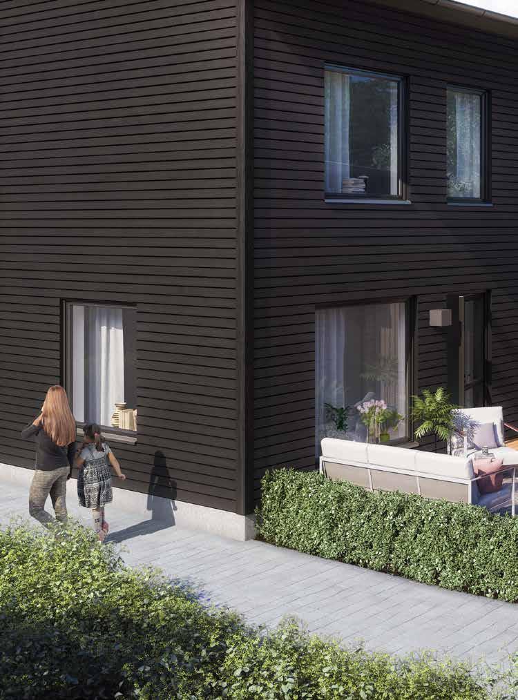 Plats för både soliga dagar och grillkvällar Bilden är en