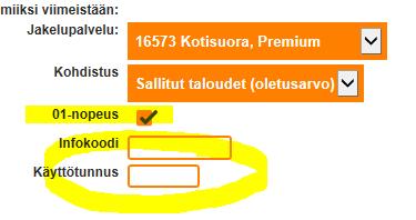 Tillägg 01-hastighet för tjänsten Hemdirekt Premium redan vid beställning 01-hastighet kan läggas till Premium-tjänsten redan vid förhandsbeställning