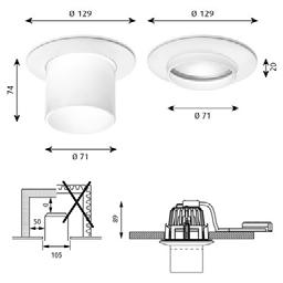 AH Mini nfälld Design: Alfred Homann Koncept: Ljusfördelningen är symmetrisk direkt nedåtriktad.
