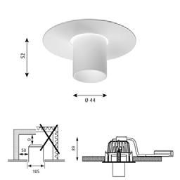 Ballerup Mini nfälld Design: C. J. Nørgaard Pedersen & P. Hougaard Nielsen Koncept: Ljusspridningen är symmetrisk och ger ett direkt nedåtriktat ljus.