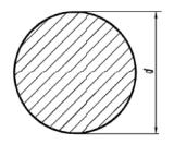 STÅNGSTÅL RUNDSTÅNG Tolerans för varmvalsad rundstång, utdrag ur EN 10 060 Diameter Dim (d) 10 15 16 25 26 35 36 50 52 80 85 100 105 120 125 160 165 200 220 250 Rakhet Gränsavmått normal +/ 0,4 +/