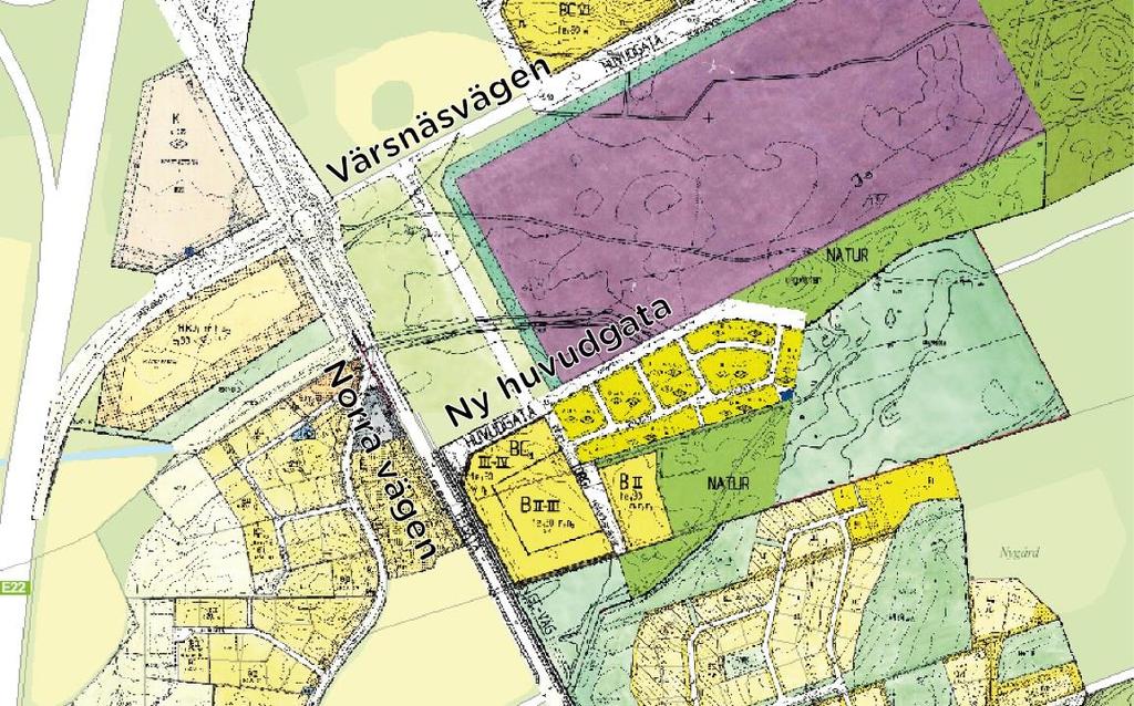 2. Trafikalstring I de tidigare genomförda utredningarna redovisas beräknad trafikalstring för de planerade exploateringsområdena norr om Värsnäsvägen samt för butiker eller kontor längs Värsnäsvägen.