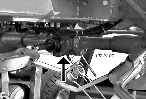 - Dra åt sexkantmuttern med 12 danm (= 12 kpm). Drehrichtung direction of rotation TD 7/95/3 12 kpm Kraftöverföringsaxel - mörj ledaxlarna var 50:e drifttimme.